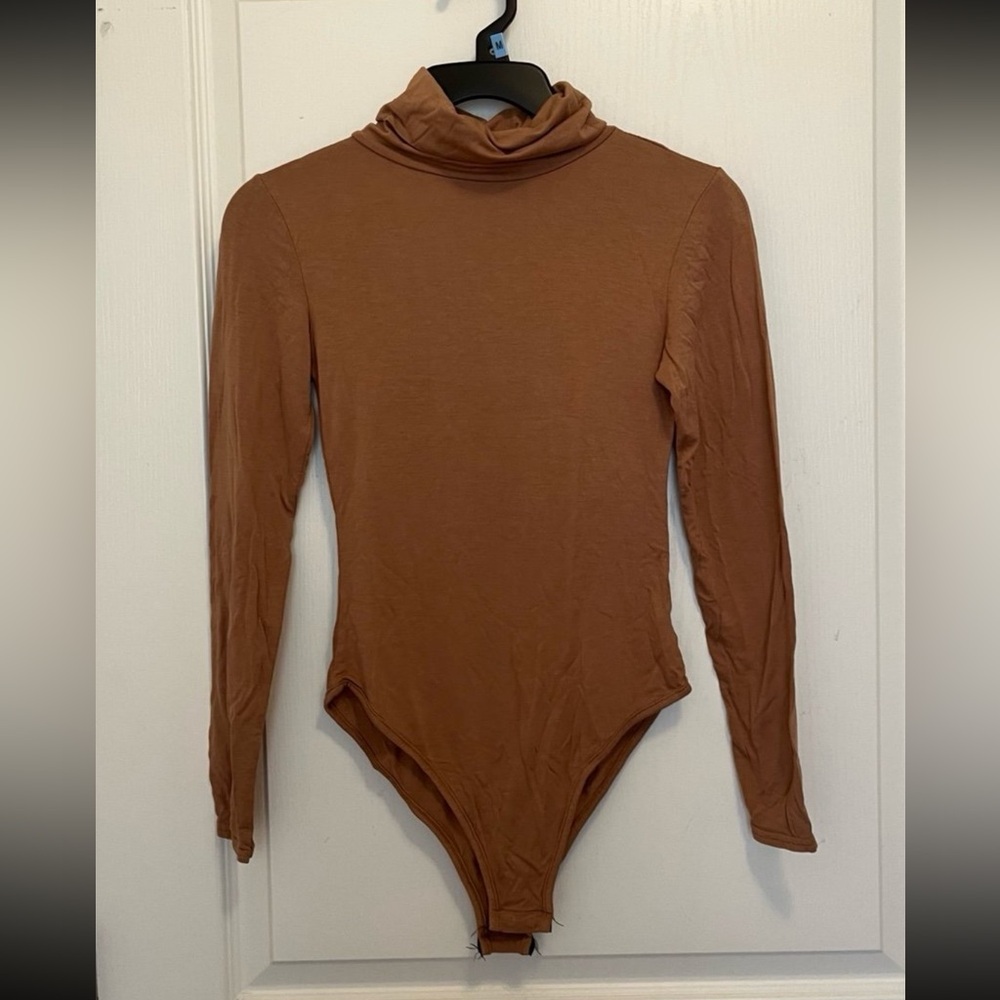 Brown Long Sleeve Bodysuit